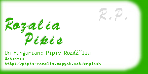 rozalia pipis business card